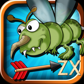couverture jeu vidéo Invasion des insectes géants ZX - Simulateur de tir à l'arc