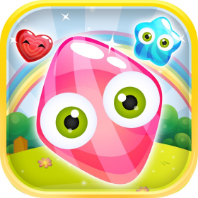 couverture jeu vidéo Jelly Blaze étoile Mania - Match-3 dans Moshling Rescue Pro