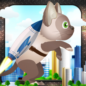 couverture jeu vidéo Jetpack Cat Madness: Animal Warriors Adventure