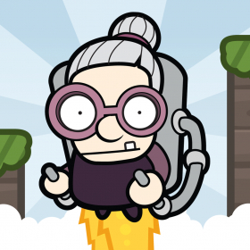 couverture jeu vidéo Jetpack Granny - Flappy Style