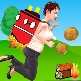 couverture jeu vidéo Jetpack Lady