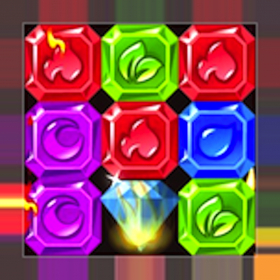 couverture jeu vidéo Jewel Gem Star: Connect & Join Hexic Square Amber Diamond
