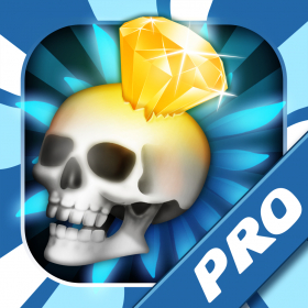 couverture jeu vidéo Jewel World PRO Skull Edition: Mash the frozen diamond skull, unlock the candy pack to complete this match3 Adventure