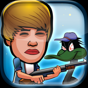 couverture jeu vidéo Jumping Celebrity Space Duck Hunter - The epic hunt of alien zombie ducks
