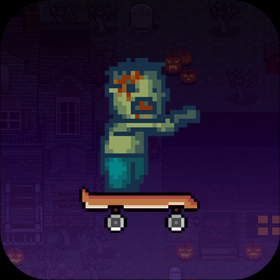 couverture jeu vidéo Jumpy Haunted Zombi Undead Surfer- Thème de Halloween