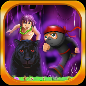 couverture jeu vidéo Jungle Kid Adventure Run 2 - Ninja And Panther