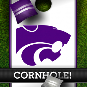couverture jeux-video Kansas State Wildcats Cornhole