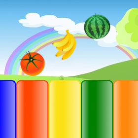 couverture jeu vidéo Kids Fruit Piano for iPad