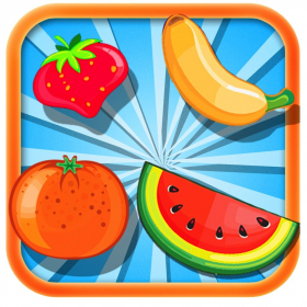 couverture jeu vidéo la fièvre de fruits - pomme banane et voyage de soda à l&#039;orange