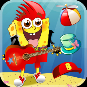 couverture jeu vidéo La Petite Place Cartoon Sponge - Play Sous la Mer Style Frais des Étoiles du Monde du Jeu