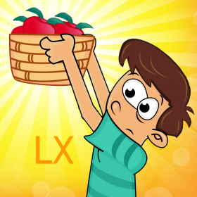 couverture jeu vidéo Lancer panier vendeur de fruits LX - Jeu collecte pression récolte ferme