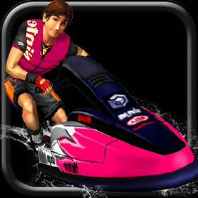 couverture jeu vidéo Lawless jetski racer   ( 3d cascade course jeux )