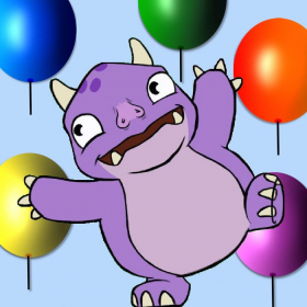 couverture jeu vidéo Le monstre éclateur de ballons