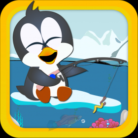 couverture jeu vidéo Le pingouin pêchant dans la glace - aventure de capture dans l'île polaire gratuitement
