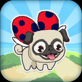 couverture jeu vidéo Le Pugbug Fly! - Adventure Run of a Tiny Flying Puppy Pug Ladybug