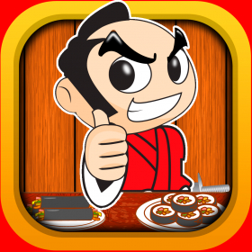 couverture jeu vidéo Le Samourï Ninja Chef de Sushis - Jeu Éclatant de Coupes Extrêmes