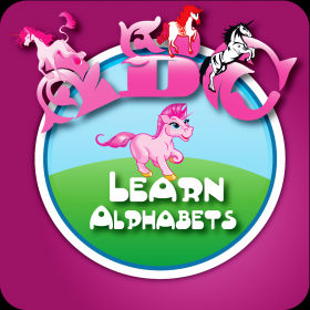 couverture jeu vidéo Learn Alphabets - Playing with Pink Unicorn