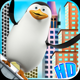 couverture jeu vidéo Les Penguins A New York HD Pro - The super birds in town for a revenge - No Ads Version