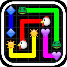 couverture jeu vidéo Link Jewels - Draw Pipe Lines Between the Emoji Dots!