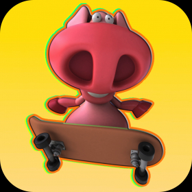 couverture jeu vidéo Little Piggy Mini planche à roulettes Freestyle classique Pro