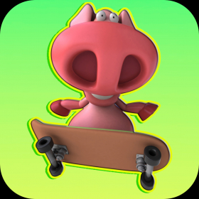 couverture jeu vidéo Little Piggy Mini planche à roulettes Freestyle classique