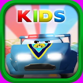couverture jeu vidéo Little Police Car in Action Kids: 3D Driving Game for Kids with Cute Graphics