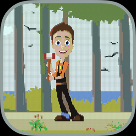 couverture jeu vidéo Logger Lumber Jack Mine Man - Chop the Trees Down