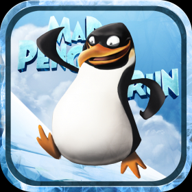 couverture jeu vidéo Mad Penguin Run - Beware the Arctic Beasts