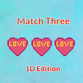 couverture jeu vidéo Match Three - 1D Edition