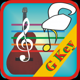 couverture jeu vidéo Memorise music staff for guitar in G Key