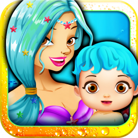 couverture jeu vidéo Mermaid's Baby Games - new-born little doctor clinic dress-up and make-over simulator