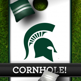 couverture jeux-video Michigan State Spartans Cornhole