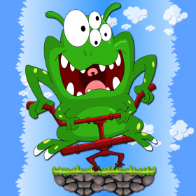 couverture jeu vidéo Mignon Monstre Pogo Bâton Espace Saut Pro