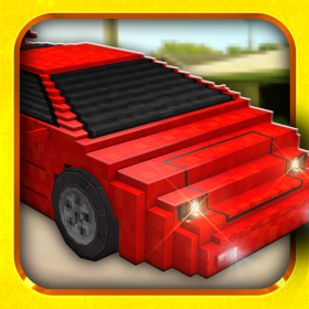 couverture jeu vidéo Mine Voitures - Course Craft de Jeux de Voiture de Blocky pour Enfants Gratuit