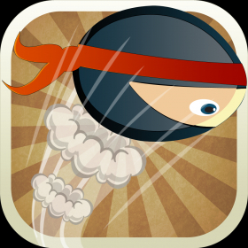 couverture jeu vidéo Mini Ninja Warrior tournant - Rush survie pics Dodge Shuriken