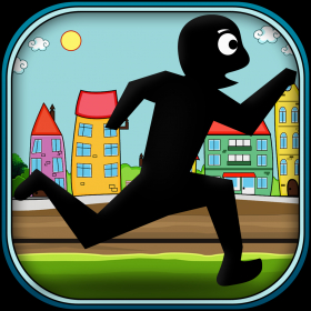 couverture jeu vidéo Mode Cartoon paysage coloré MX - Échapper coureur des toits homme collant