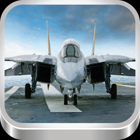 couverture jeu vidéo Modern Jet Combat - Guide Your Metal Fighter Through A Navy Air Storm War