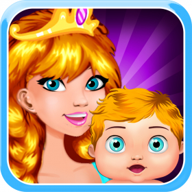 couverture jeu vidéo Mommy's New-Born Baby Princess - My fun girl's bump & pregnancy kid's care game