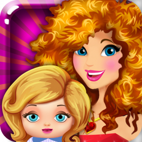 couverture jeu vidéo Mommy's New-Born Super-Star - My baby celebrity girl and fashion party kid's care game free