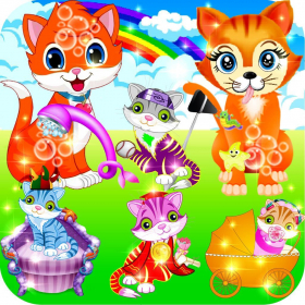 couverture jeu vidéo Mon minou et les soins aux animaux moelleux - hello minous Life Story petits enfants jeux de filles