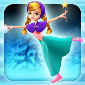 couverture jeu vidéo Mon Patinage Princesses Neige Dress Up Game - Annonce Free App