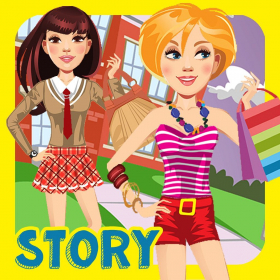 couverture jeu vidéo Mon Propre Modèle Club de Lycée Interactive Dress Up Vie Story Book - Annonce App Gratuite