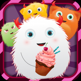 couverture jeu vidéo Monstre mignon de sauvetage - Bulle fou appuyant sur pour enregistrer les amis moelleux heureux