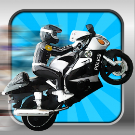 couverture jeu vidéo Moto de course piste Police Chase Smash - A Motorcycle Race Track Police Chase Smash