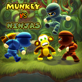 couverture jeu vidéo Munkey Vs Ninjas