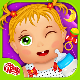 couverture jeu vidéo My Little Puériculture - alimentation, le bain et déguisements pour bébés dans le style