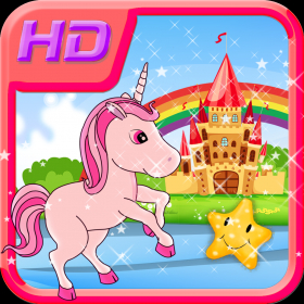 couverture jeu vidéo My Pink Unicorn Princess Game - Little Pony Run