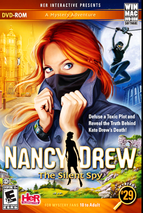 couverture jeu vidéo Nancy Drew : The Silent Spy