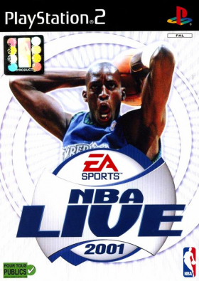 couverture jeu vidéo NBA Live 2001