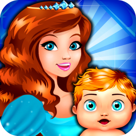 couverture jeu vidéo New-Born Baby Princess - My mommy's fun girl's doll & pregnancy kid's care game